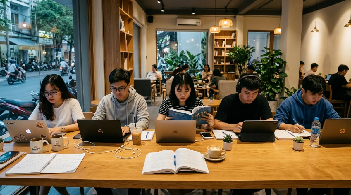 cafe học nhóm quận 5 - hình minh họa 1