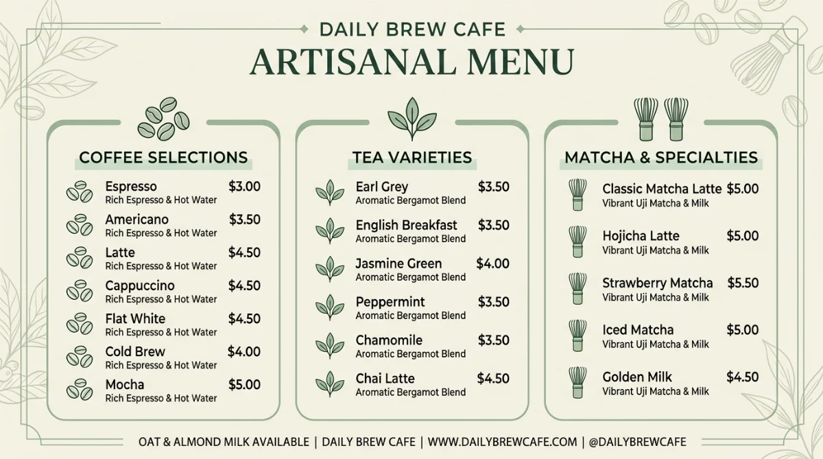 menu sora garden coffee - hình minh họa 4