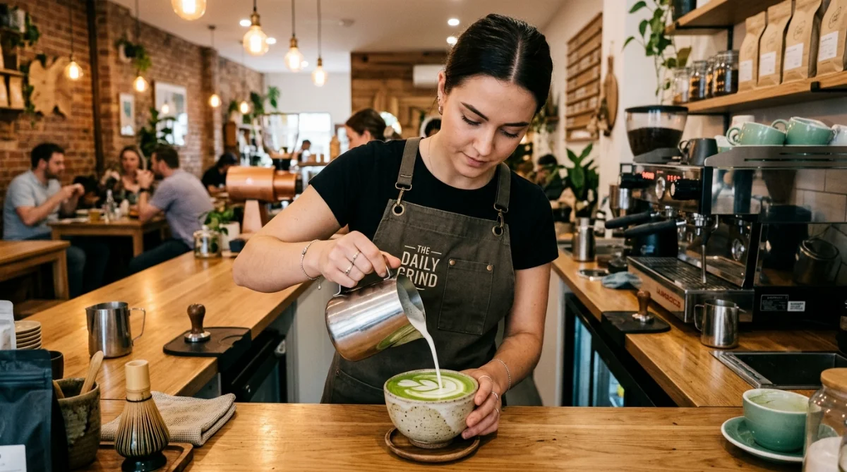 matcha latte sora garden - hình minh họa 3